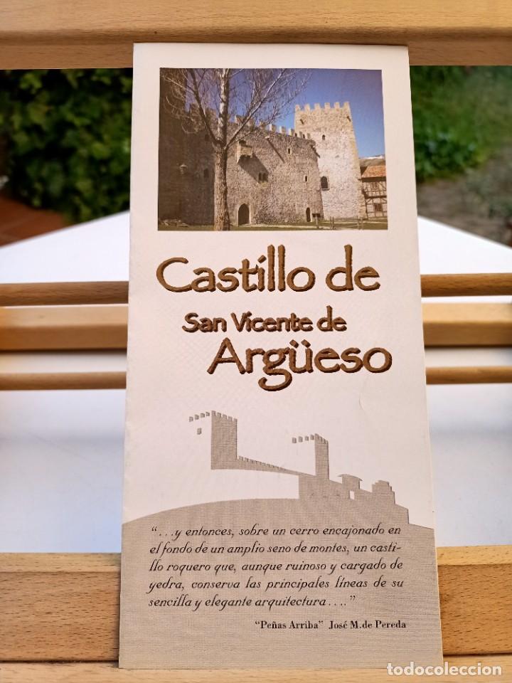 Brochures de tourisme: CASTILLO DE SAN VICENTE DE ARG&Uuml;ESO EN TRES IDIOMAS AYTO DE LA HERMANDAD DE CAMPOO DE SUSO SIN FECHAR