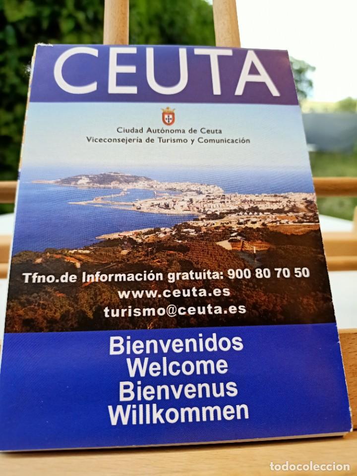 Brochures de tourisme: CEUTA PARQUE MAR&Iacute;TIMO DEL MEDITERR&Aacute;NEO PLANO Y GU&Iacute;A VISUAL COMERCIAL SIN FECHAR