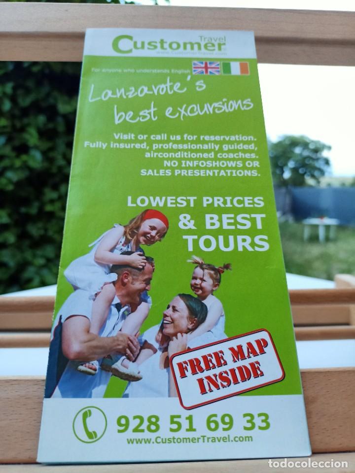 Brochures de tourisme: LANZAROTE&acute;S BEST EXCURSIONS TRAVEL CUSTOMER MAPA INGL&Eacute;S ISLAS CANARIAS SIN FECHAR