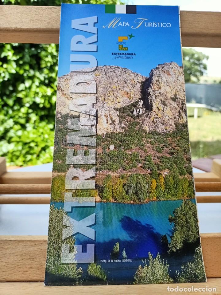 Brochures de tourisme: EXTREMADURA MAPA TUR&Iacute;STICO ESCALA 1:550.000 JUNTA DE EXTREMADURA SIN FECHAR
