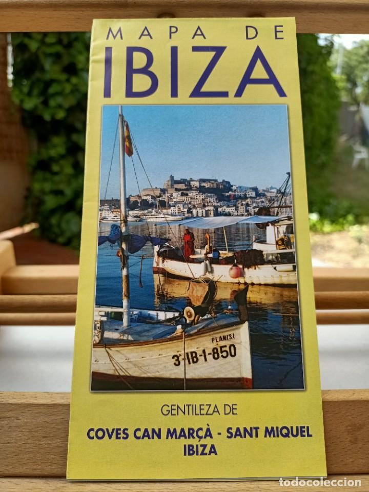 Brochures de tourisme: MAPA DE IBIZA GENTILEZA DE COVES CAN MARC&Agrave; - SANT MIQUEL SIN FECHAR