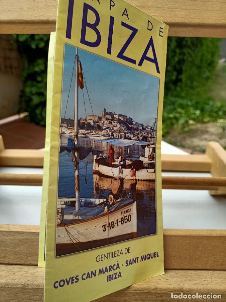 Brochures de tourisme: MAPA DE IBIZA GENTILEZA DE COVES CAN MARC&Agrave; - SANT MIQUEL SIN FECHAR