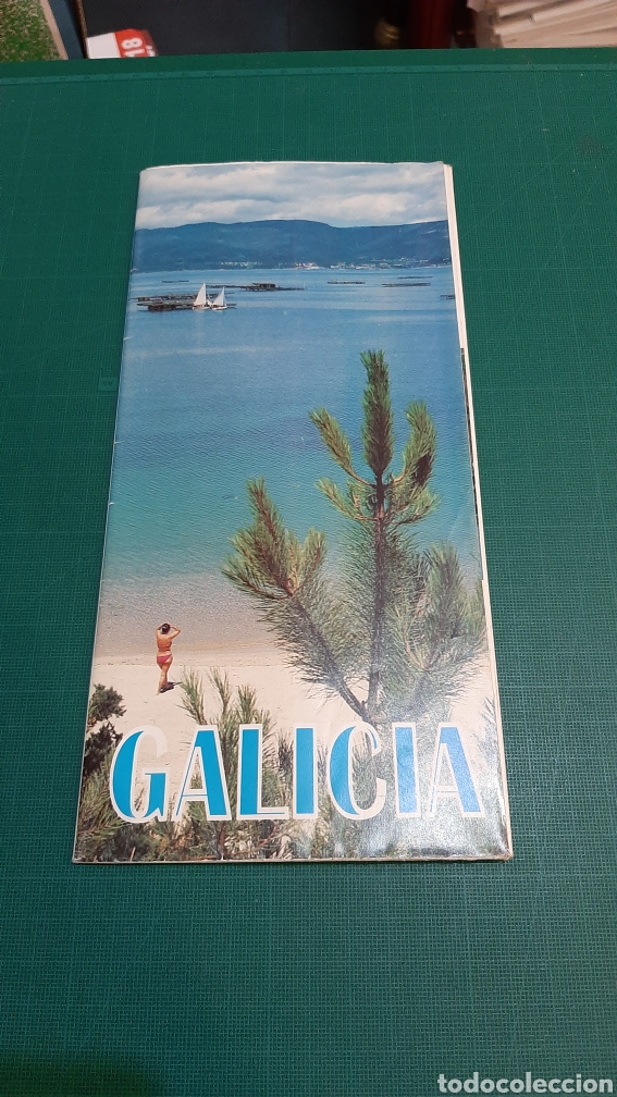 Brochures de tourisme: GALICIA PLANO PUBLICIDAD TURISMO VINTAGE ANTIG&Uuml;EDADES COLECCIONISMO COLISEVM LIBRERIA