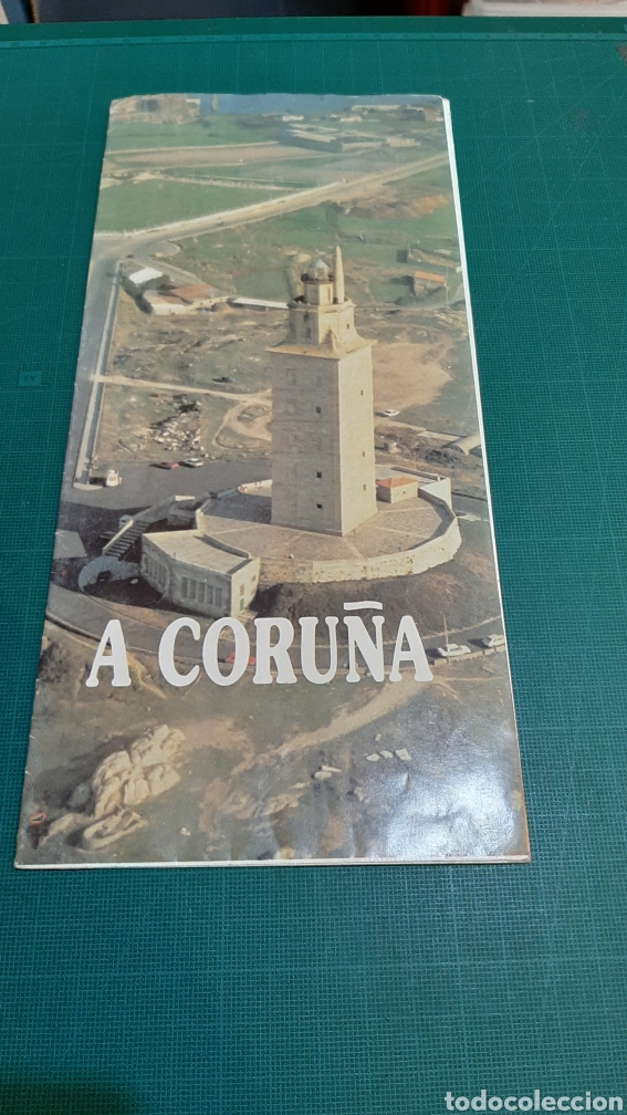 Tourismusbrosch&uuml;ren: LA CORU&Ntilde;A GALICIA FOLLETO TURISMO VINTAGE TORRE H&Eacute;RCULES FOTO COLECCIONISMO COLISEVM ANTIG&Uuml;EDADES