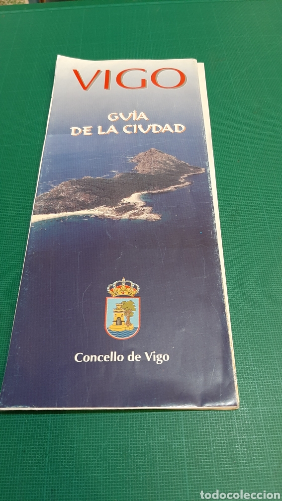 Brochures de tourisme: VIGO PONTEVEDRA GALICIA FOLLETO PLANO PUBLICIDAD CONCELLO