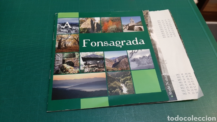 Tourismusbrosch&uuml;ren: FONSAGRADA LUGO FOLLETO TURISMO PUBLICIDAD VINTAGE LIBRERIA O ALMAC&Eacute;N DO COLISEVM TODO EN PAPEL