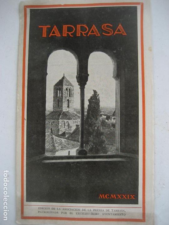 Folletos de turismo: Terrassa. Tarrasa. 1929. Folleto turistico desplegable.