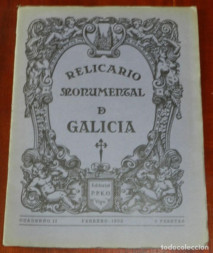 Tourismusbrosch&uuml;ren: Relicario monumental de Galicia. Cuaderno II. Enero 1932. Ed. P.P.K.O. Vigo. Jos&eacute; Cao Moure. Directo