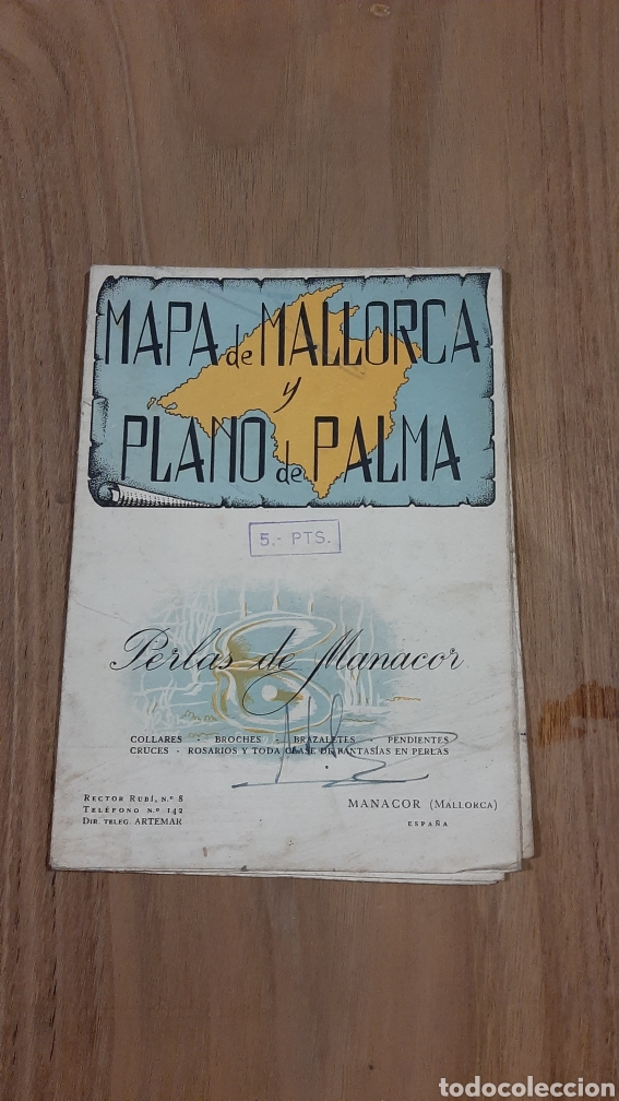 Brochures de tourisme: MALLORCA ANTIGUO MAPA PLANO.PUBLICITARIO