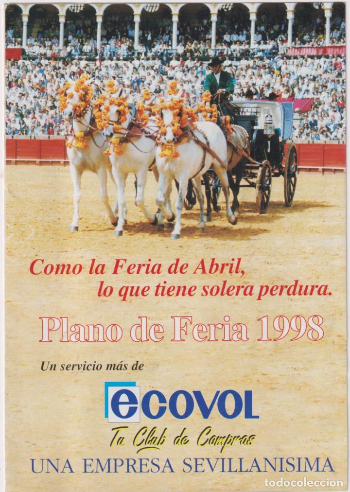 Brochures de tourisme: Plano de Feria de 1998. Publicidad de Ecovol. Tr&iacute;ptico