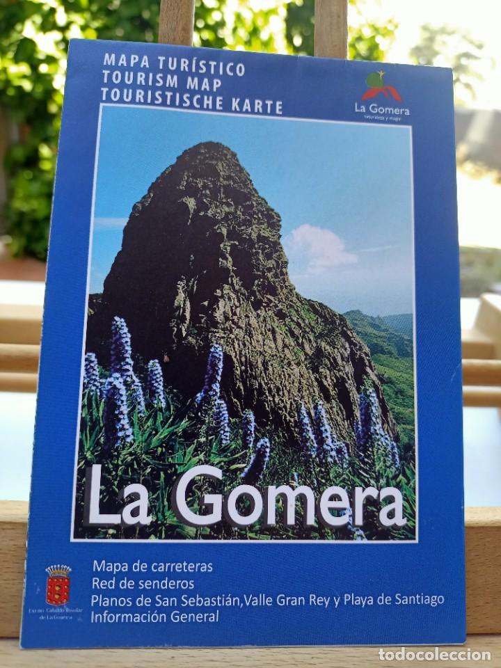 Tourismusbrosch&uuml;ren: LA GOMERA MAPA TUR&Iacute;STICO MAPA DE CARRETERAS SENDEROS PLANOS INFORMACI&Oacute;N GENERAL SIN FECHAR