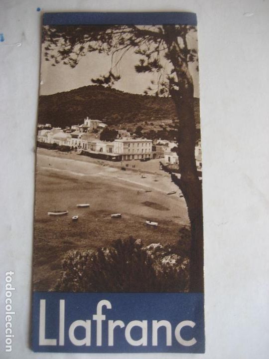 Tourismusbrosch&uuml;ren: Llafranch. Girona. A&ntilde;os 30. Triptico turistico.