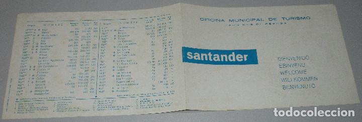 Travel Brochures: D&iacute;ptico, plano JARDINES DE PEREDA, SANTANDER, folleto, turismo