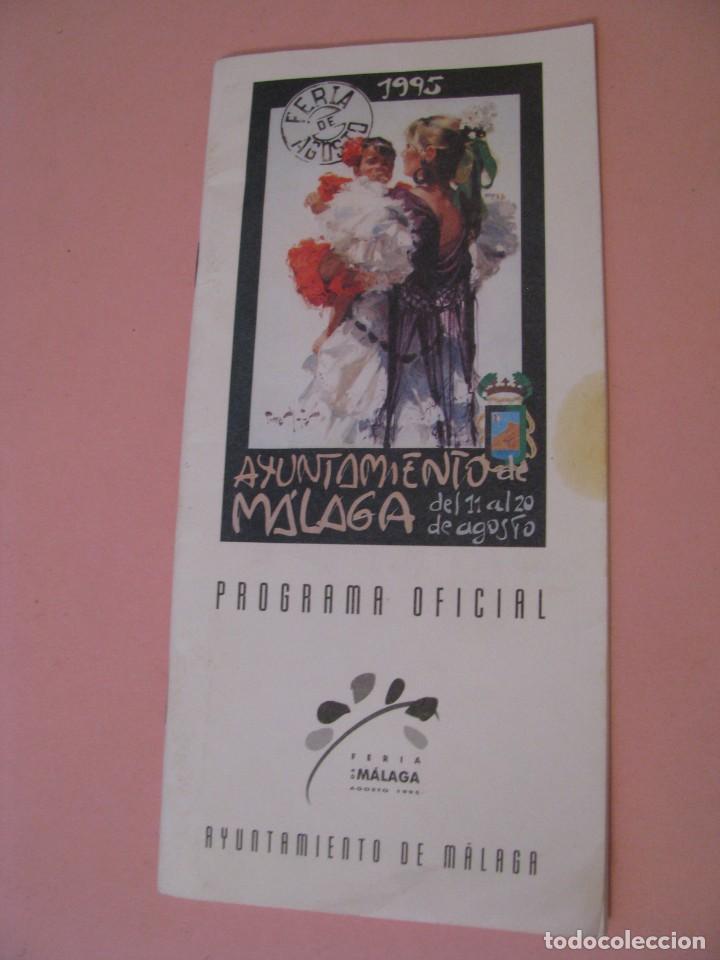 Tourismusbrosch&uuml;ren: LIBRETA, PROGRAMA OFICIAL DE FERIA DE M&Aacute;LAGA AGOSTO 1995. 21X10 CM. 46 PAGINAS.