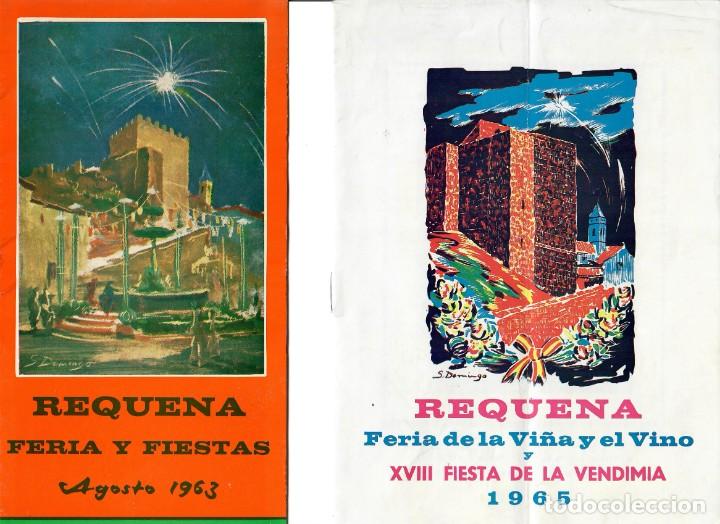 Tourismusbrosch&uuml;ren: REQUENA - FOLLETO DE FERIA Y FIESTAS DE 1963 Y 1965.