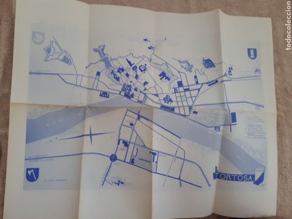 Brochures de tourisme: MAPA DE TORTOSA I TERRES DE L'EBRE - 1981 -TAMANY A3 SUPERIOR