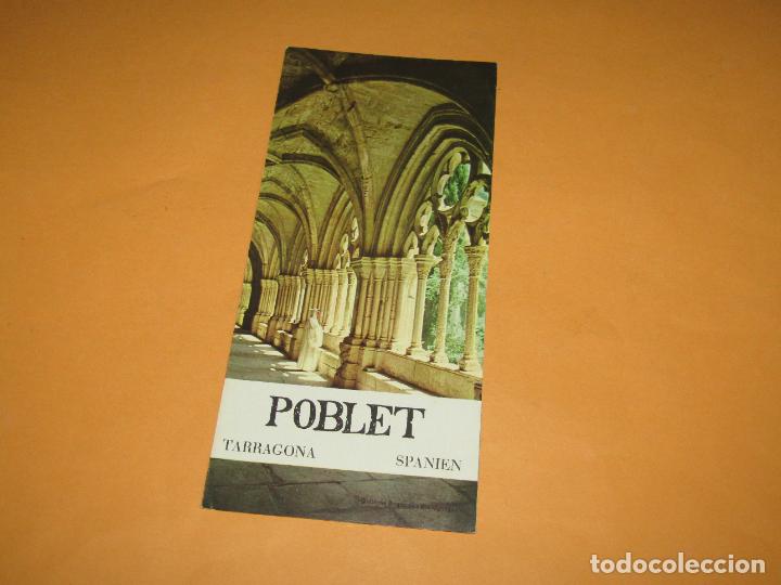 Folhetos de turismo: Cat&aacute;logo Publicitario de POBLET Tarragona por el Ministerio de Informaci&oacute;n y Turismo - A&ntilde;o 1960s.