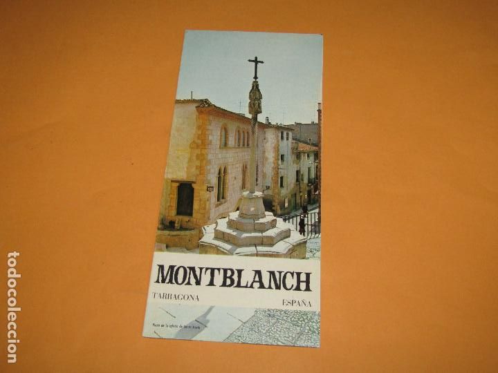 Travel Brochures: Cat&aacute;logo Publicitario de MONTBLANCH por el Ministerio de Informaci&oacute;n y Turismo - A&ntilde;o 1960s.