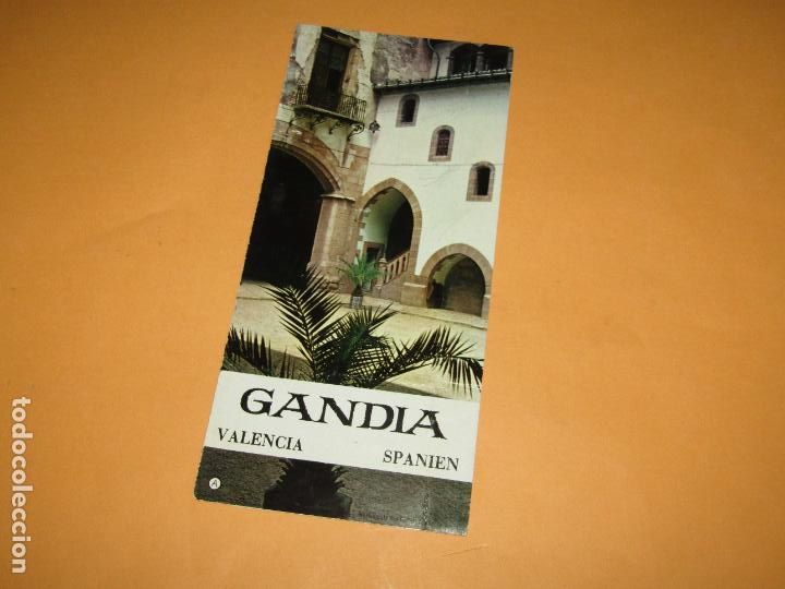 Travel Brochures: Cat&aacute;logo Publicitario de GANDIA por el Ministerio de Informaci&oacute;n y Turismo - A&ntilde;o 1960s.