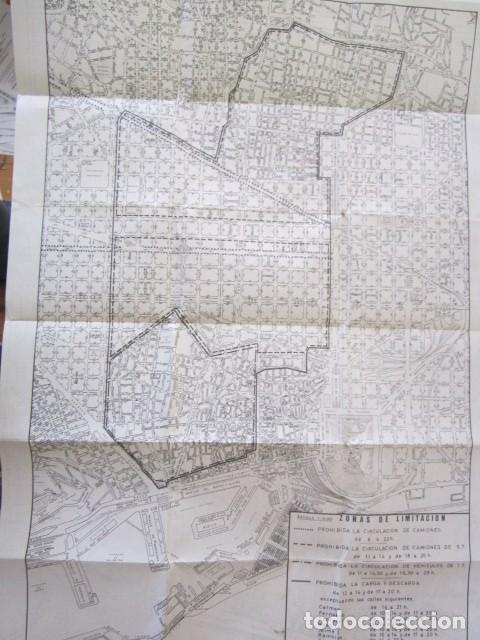 Tourismusbrosch&uuml;ren: MAPA DEL CASCO ANTIGUO DE BARCELONA 1971