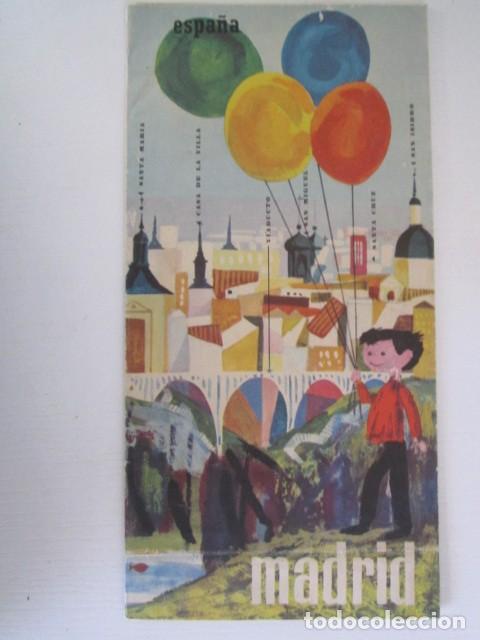 Folletos de turismo: ANTIGUO MAPA DE LA CIUDAD DE MADRID