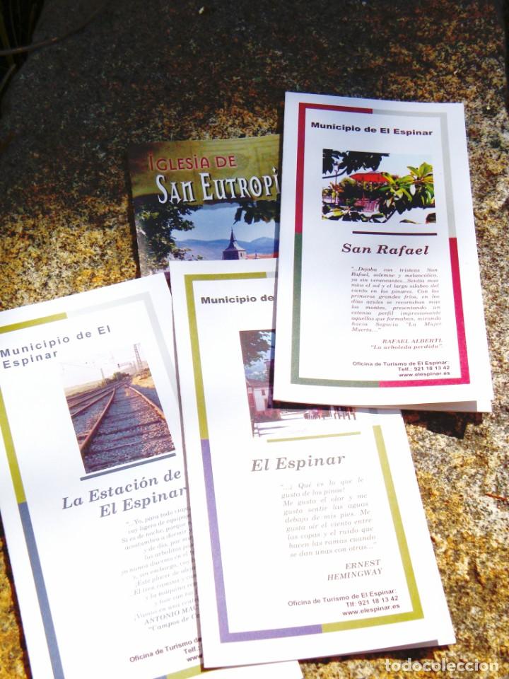 Folletos de turismo: CUATRO TR&Iacute;PTICOS SOBRE EL ESPINAR, SEGOVIA - Foto 1