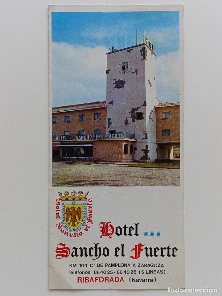 Tourismusbrosch&uuml;ren: HOTEL SANCHO EL FUERTE 1971 RIBAFORADA NAVARRA