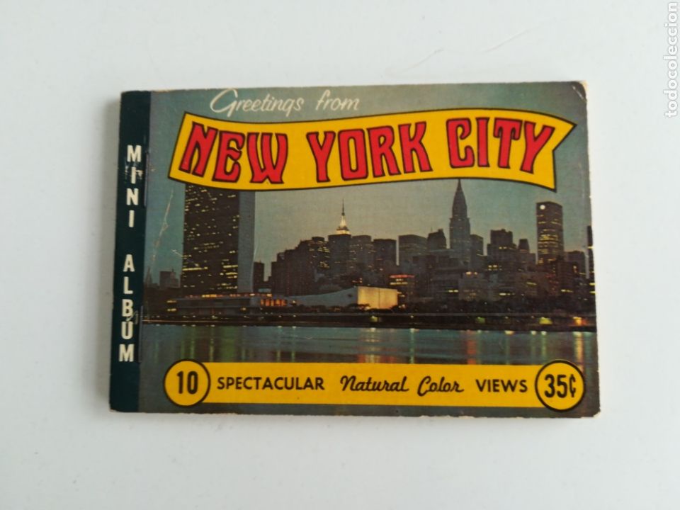 Folhetos de turismo: NEW YORK CITY. MINI &Aacute;LBUM DE &Eacute;POCA. VISTAS. TORRES GEMELAS...