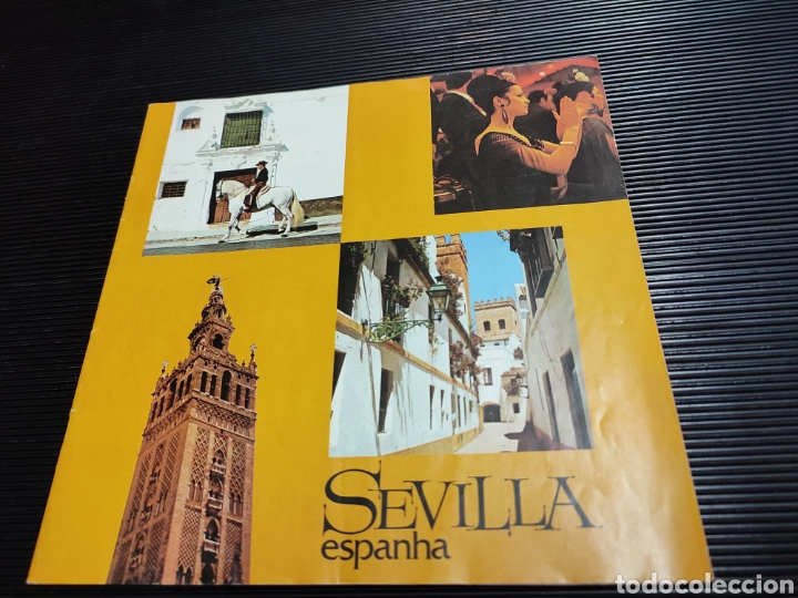 Folhetos de turismo: Folleto tur&iacute;stico Sevilla Espanha a&ntilde;os 70 en portugu&eacute;s. A&ntilde;o 1975