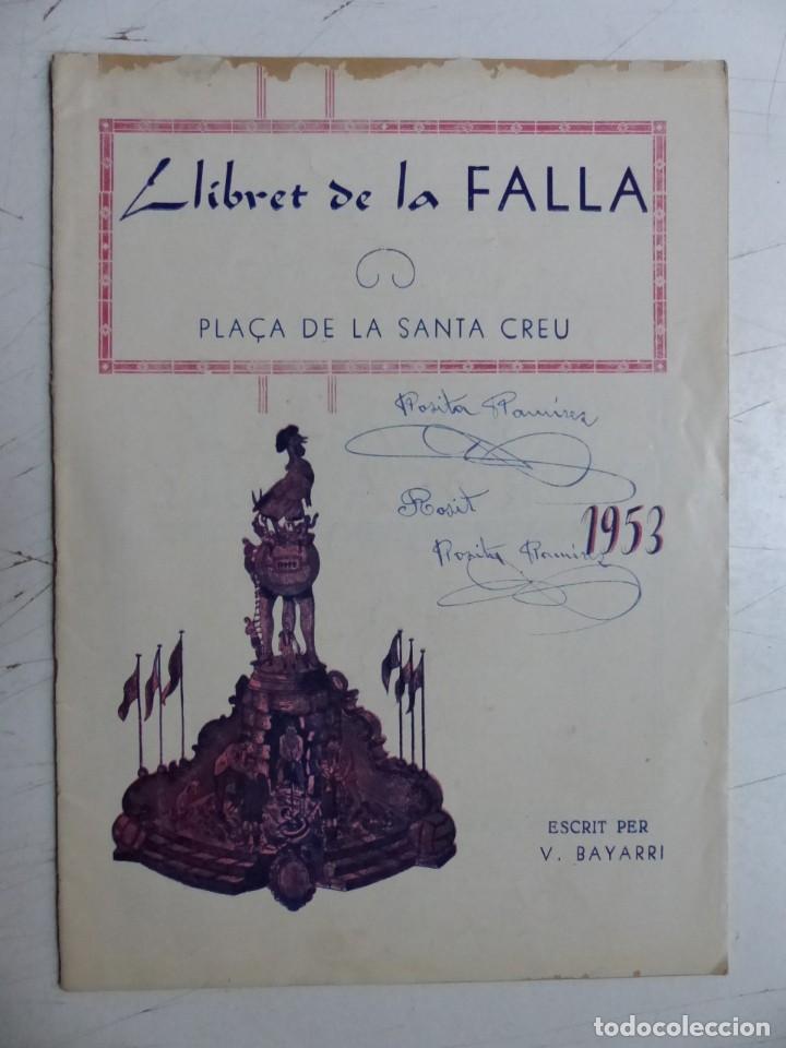 Brochures de tourisme: LLIBRET DE LA FALLA PLA&Ccedil;A DE LA SANTA CREU - VALENCIA FALLAS - A&ntilde;o 1953