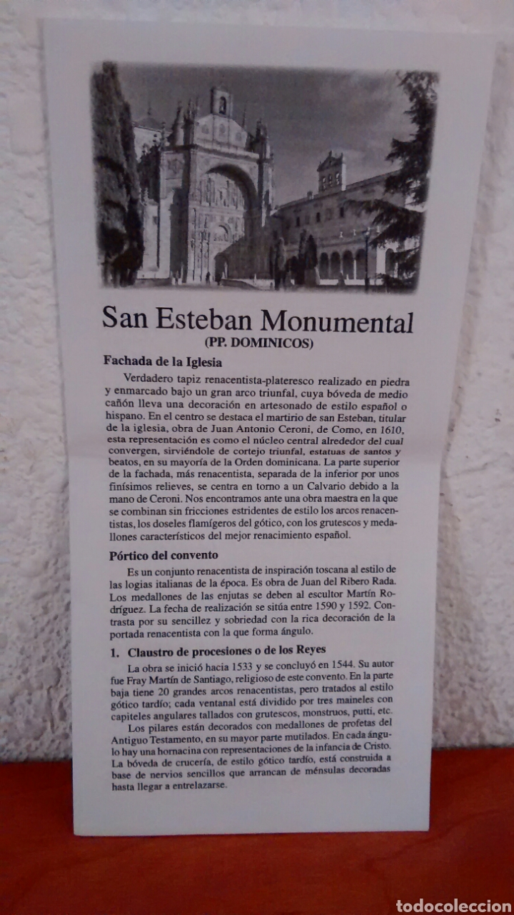 Travel Brochures: SAN ESTEBAN MONUMENTAL. PP. DOMINICOS. SALAMANCA