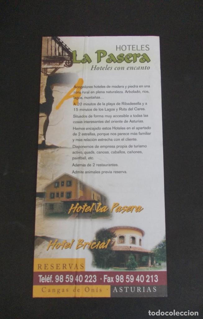 Tourismusbrosch&uuml;ren: Folleto Turismo Rural Hoteles con Encanto La Pasera Cangas de On&iacute;s Asturias