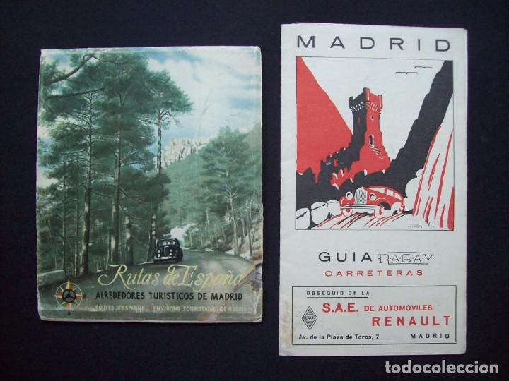 Folhetos de turismo: LOTE DE 2 GUIAS TURISTICAS. ALREDEDORES TURISTICOS DE MADRID Y GUIA RAGAY - MADRID