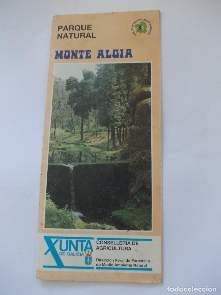 Tourismusbrosch&uuml;ren: Folleto Turismo Parque Natural Monte Aloia Xunta de Galicia A&ntilde;o europeo del medio ambiente 1987
