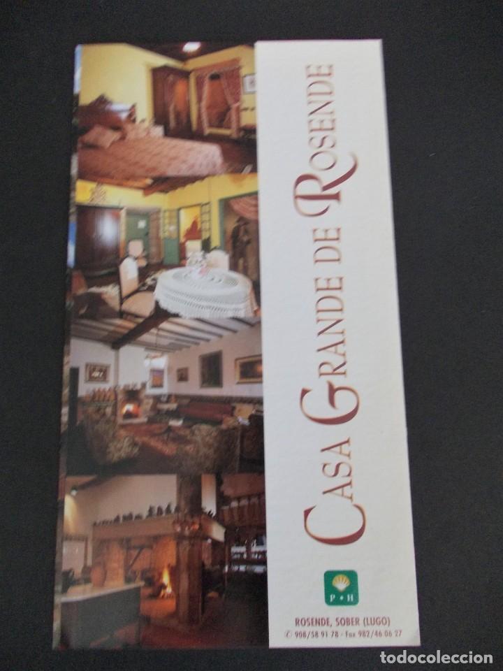 Brochures de tourisme: Folleto Turismo Rural Casa Grande de Rosende Sober Ribeira Sacra ( Ourense )