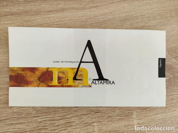Folletos de turismo: FOLLETO DESPLEGABLE 2005 - CUEVA ALTAMIRA CANTABRIA