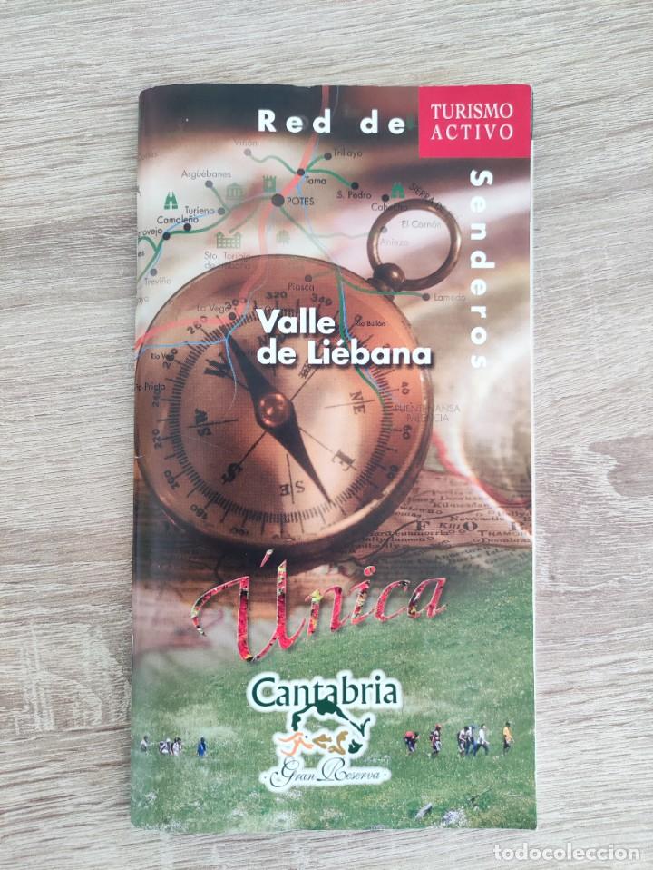 Folletos de turismo: FOLLETO LIBRITO 1998 - SENDEROS VALLE DE LIEBANA CANTABRIA - 52PG 100GR