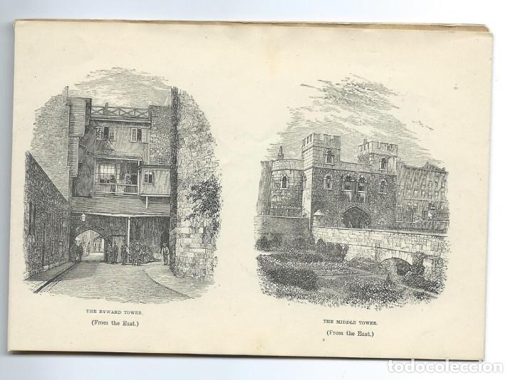 Folletos de turismo: Colección de imágenes enlazadas de la Torre de Londres, grabador W.J.Palmer , siglo XIX - Foto 5 - 292279018