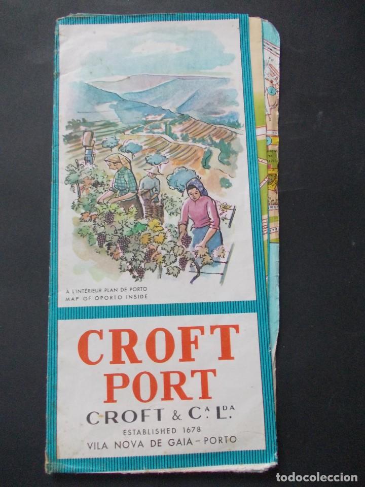 Tourismusbrosch&uuml;ren: Folleto turismo Plano Porto Croft Port Desde 1678 Vila Nova de Gaia - Porto 1966
