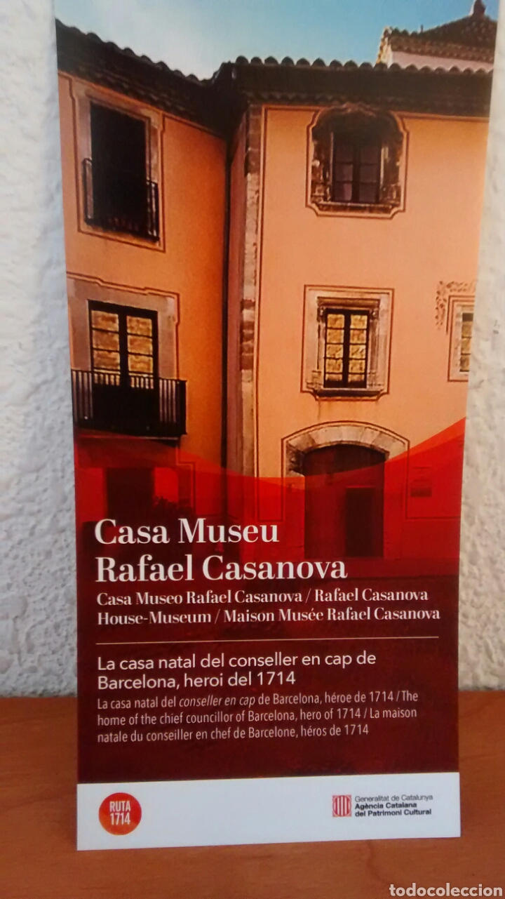 Travel Brochures: CASA MUSEU RAFAEL CASANOVA. MOIA. BARCELONA. FLYER.
