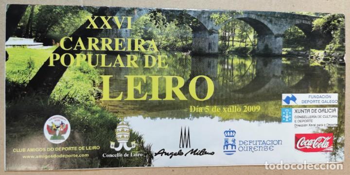 Tourismusbrosch&uuml;ren: FOLLETO TURISTICO, TURISMO, XXVI CARREIRA POPULAR DE LEIRO OURENSE 5 XULLO 2009
