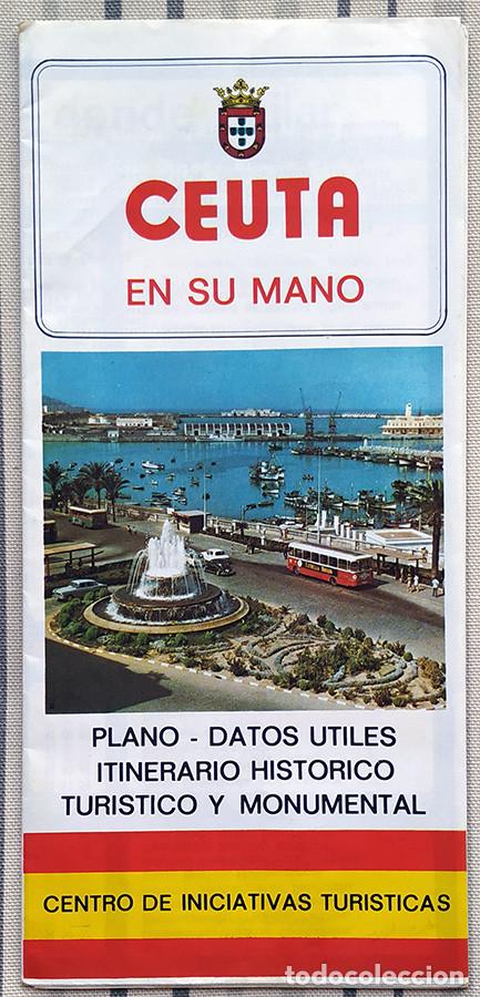 Brochures de tourisme: Cuatro antiguos folletos tur&iacute;sticos de CEUTA