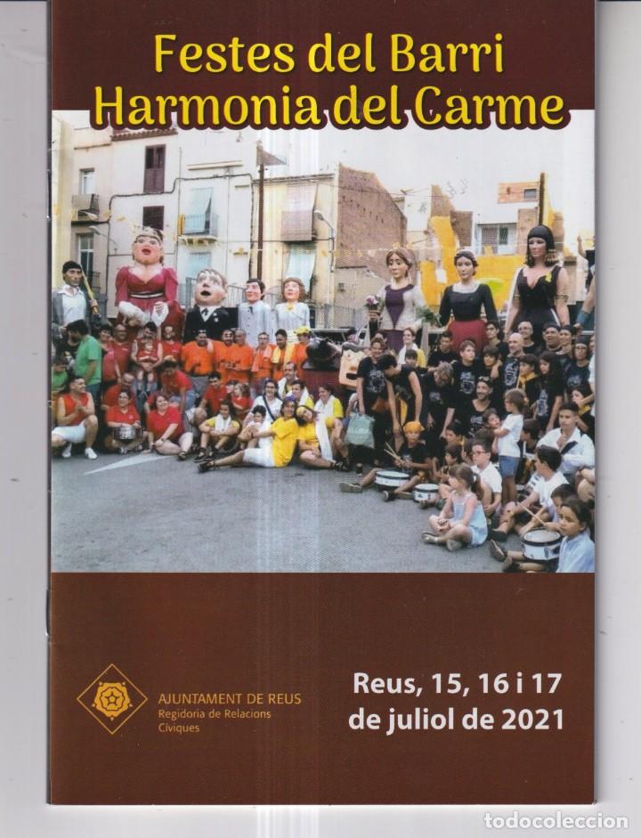 Brochures de tourisme: un programa de fiestas del barri harmonia del carme