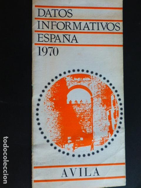 Folletos de turismo: AVILA DATOS INFORMATIVOS 1970 - Foto 1