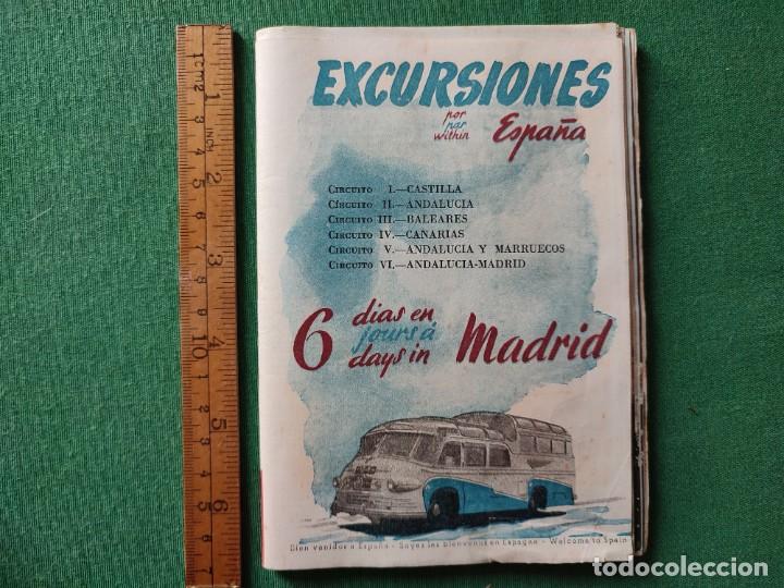 Folhetos de turismo: Antiguo Folleto Publicitario Viajes Conde Excursiones por Espa&ntilde;a - A&ntilde;os 60