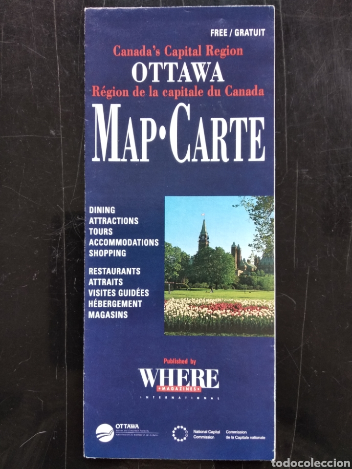 Folletos de turismo: Ottawa , mapa - Foto 1