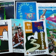 Brochures de tourisme: CINCO LIBRETOS DE FIESTAS DE LA MAGDALENA CASTELLÓN 1994 96 97 98 Y 99 MÁS DOS SUPLEMENTOS. Lote 302411023