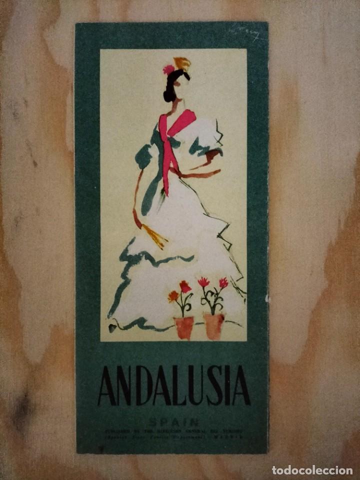 Folletos de turismo: Folleto Andalusia (Spain). Direcci&oacute;n General del Turismo. A&ntilde;os 50 - 60