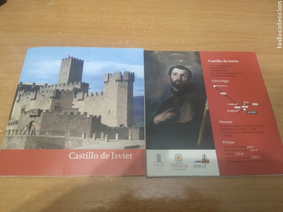 Folletos de turismo: Triptico Castillo de Javier. Navarra - Foto 1