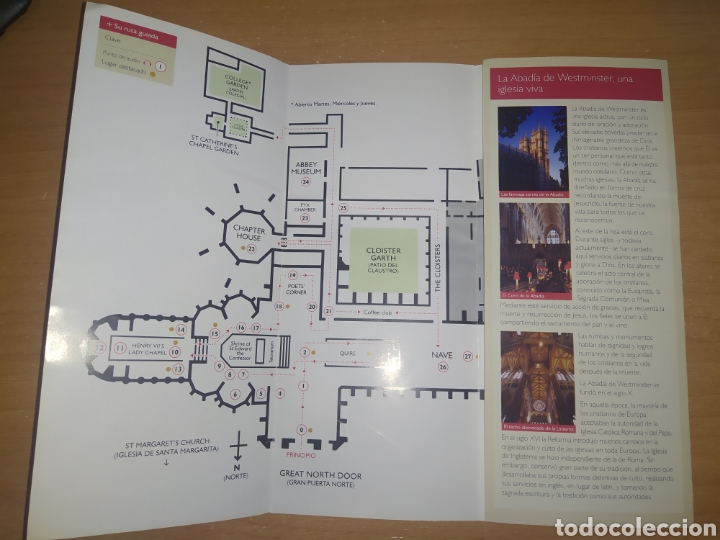 Folletos de turismo: Triptico Abadia de Westminster. - Foto 2